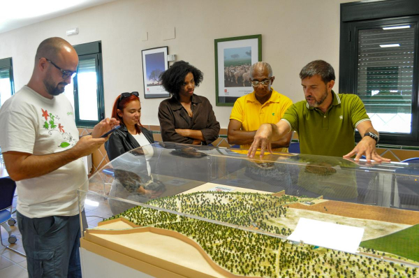 Imagen: Una delegación cubana del proyecto ‘Quinta de los Molinos’ visita varias instalaciones de la Dipu...
